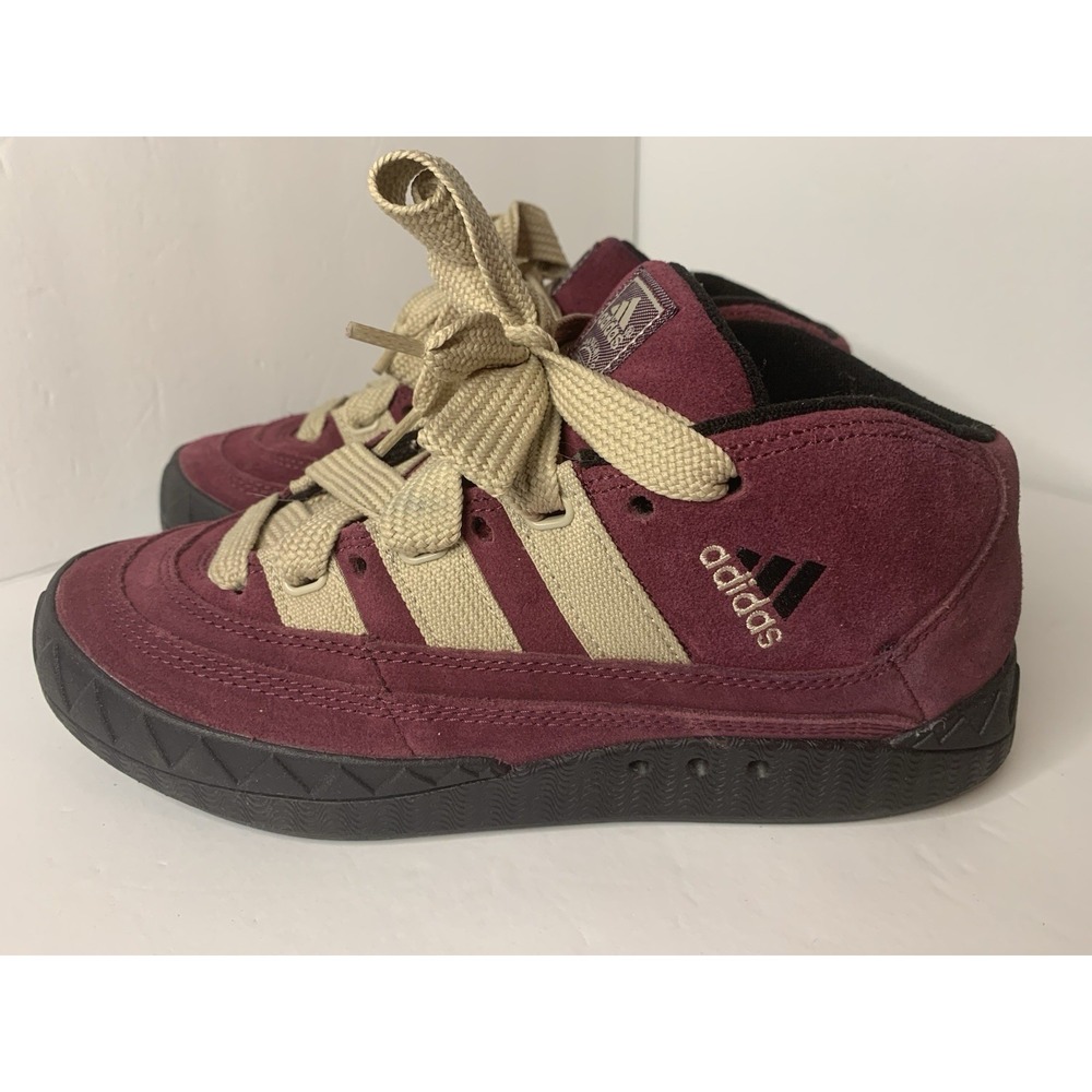 adidas Adimatic Mid Maroon Wonder Beige Core Black IF8790 Men's Athletic Sneaker